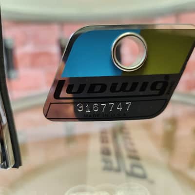 Ludwig *Pre-Order* Vistalite Clear 6.5x14" Zep Bonham Snare Drum Molded Acrylic with Bowtie Lugs | Made in the USA | NEW | Special Order | Authorized Dealer image 2