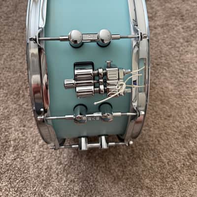 SONOR SQ1 Snare Drum 14 x 6.5 in. Cruiser Blue - Birch Shell image 6