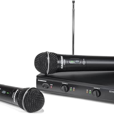 Samson Stage 200 VHF Wireless System Q6 Dynamic Microphones SWS200HH-C image 1