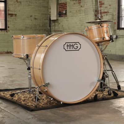 HHG Drums Maple Single Tension Drum Set  Natural Satin Lacquer image 7