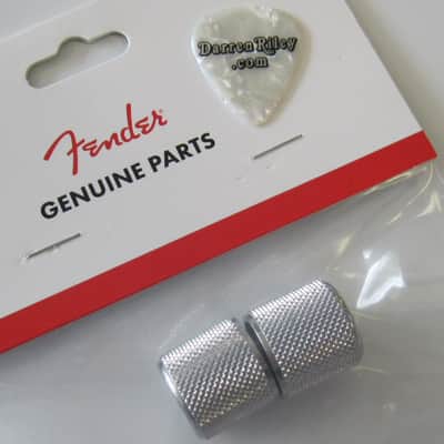 Fender 60s Telecaster P-Bass Chrome Knurled Knobs 0991366000 image 1