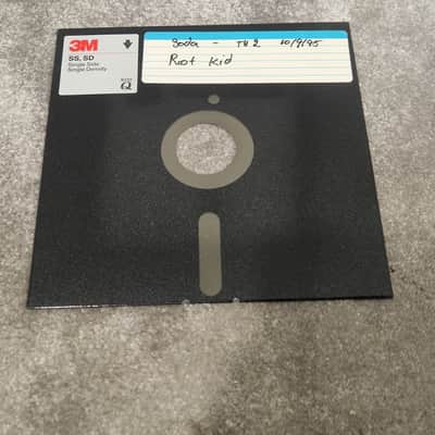 Soda – Britpop Band Collectible Studio Floppy Disk – Very Good w/ Handwritten Project Label image 3