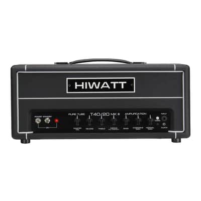 Hiwatt T-Series TB40/20 40/20-Watt Tube Guitar Amplifier Head - Black - Open Box image 2