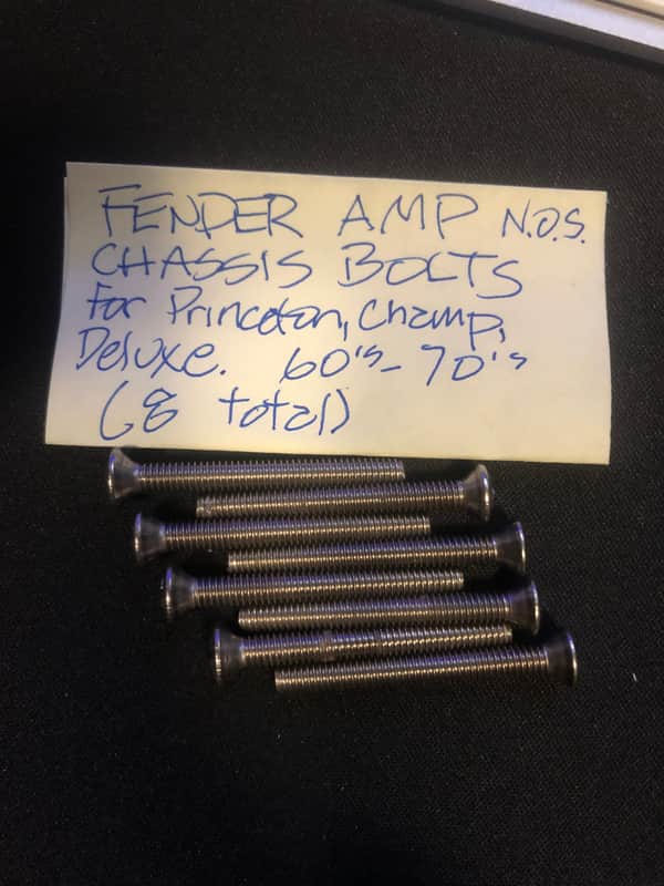 Fender Vintage Amp chassis bolts late 60's 70's - Nickel image 1