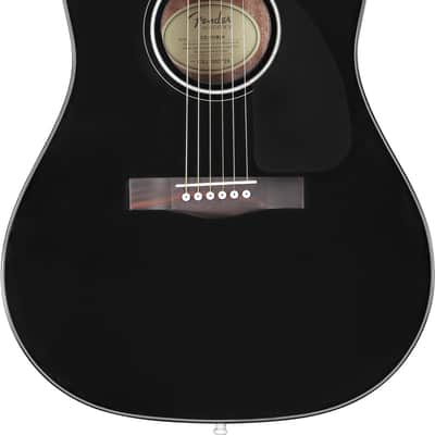 Fender CD-60 Dreadnought Acoustic Guitar - Black image 1