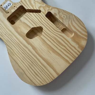 Custom Unfinished Ash Wood Tele Style Guitar Body DIY Project image 3