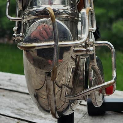 C.G. Conn Ltd. New Wonder Series II / Chu Berry Nickel Plated (L) Alto Saxophone 1926-27 Elkhart USA image 9