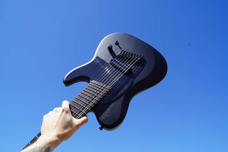 Schecter DIAMOND SERIES PT-8 MS Black Ops Satin Black Open Pore 8-String Electric Guitar image 1