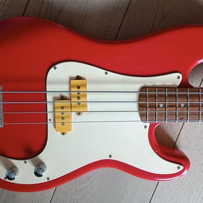 Sunn Fender Mustang Bass 1980s - Red image 4