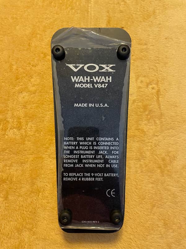 VOX ワウペダル V847 MADE IN U.S.A VOX ワウペダル V847 MADE IN USA Vox V847 Wah (Made in USA) - What