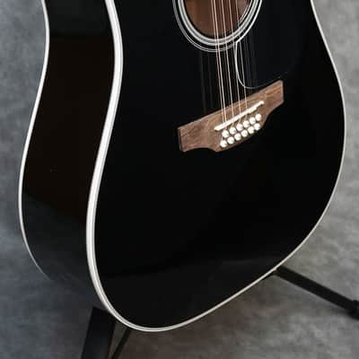 Takamine GD-38CE 12-String Acoustic Electric Guitar Black Finish - W/Setup & Bag image 1