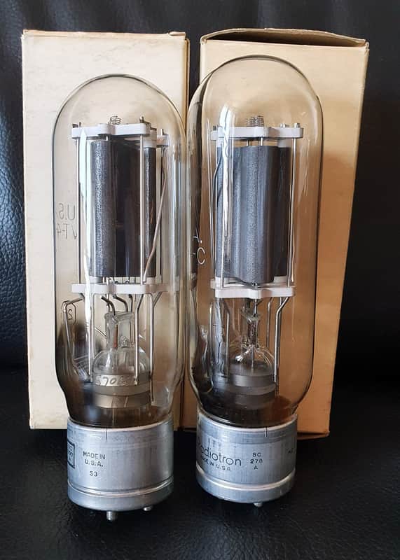 VT4C Tube RCA Radiotron 211 Amplifier NOS Matched Pair image 1