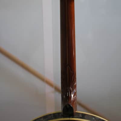 1930's Stromberg-Voisinet Serenader Carved Pearled 4-String Tenor Banjo image 7