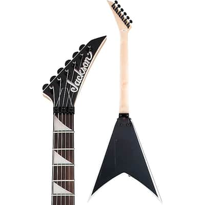 Jackson JS Series King V JS32 Electric Guitar - Black With White Bevel image 5