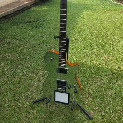 Handmade Custom Matt Bellamy Muse M1d1 Mirror Manson Guitar Replica preloaded W/ X Y Midi pad and Veyz Sustainer 3 mode sustainer features | Free Name Decal On Headstock | DHL Express Included | image 11