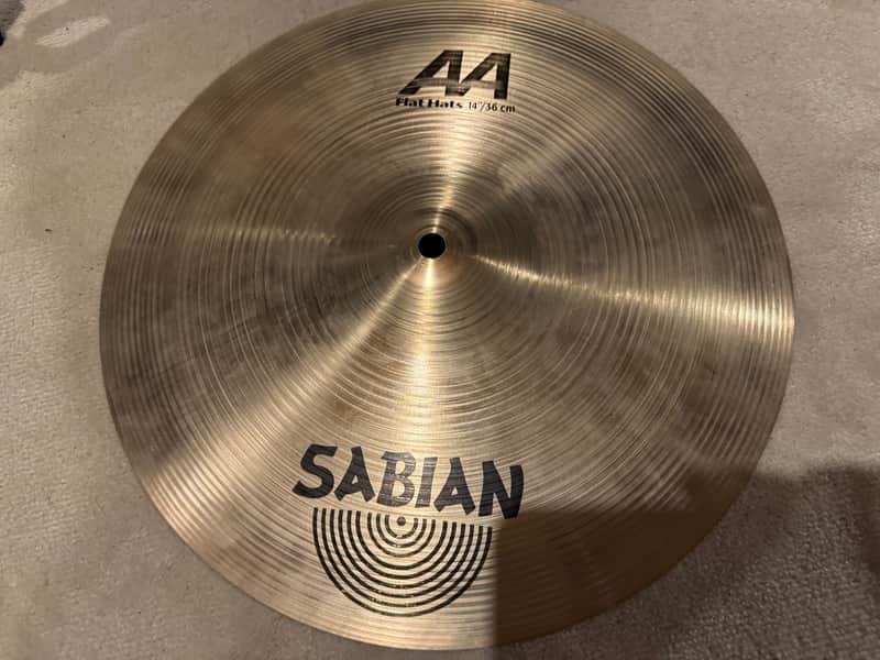 Sabian 14" AA Flat Hi-Hat Cymbals (Pair 2445g) image 1