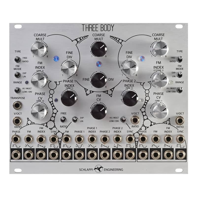 Schlappi Engineering Three Body Digital Complex Oscillator Module - (Silver) image 1