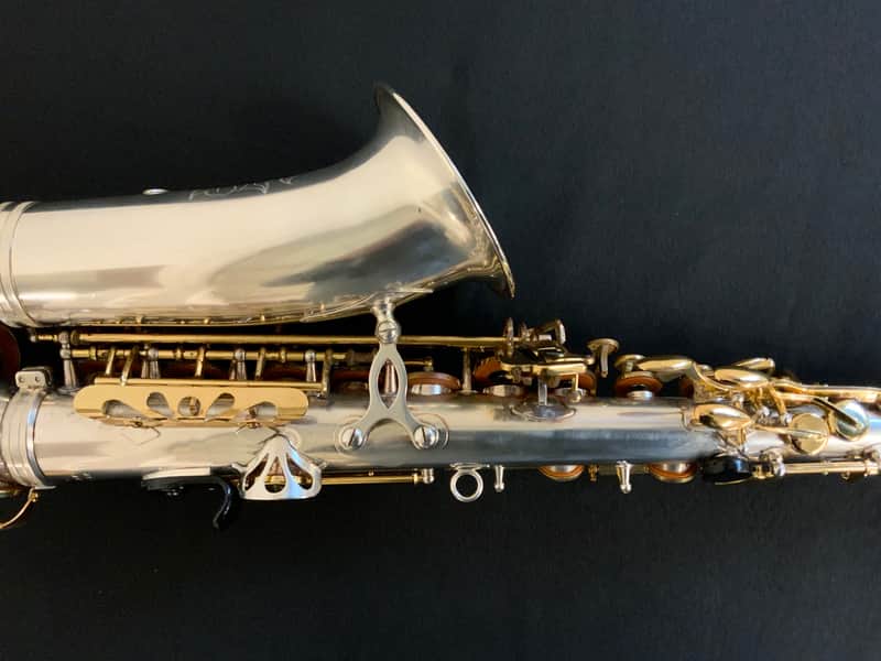 Jupiter JAS-869 Alto Saxophone Silver-plated w/ Gold Lacquer Keys