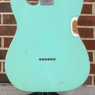 Nash T-57, Surf Green, Medium Aging, Alder Body, Maple Neck & Fretboard, Lollar Pickups, Hardshell Case image 7