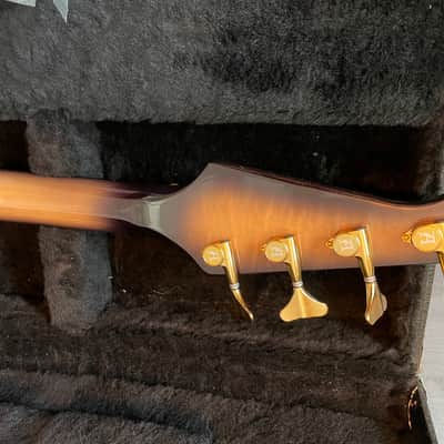 1990 Alembic Elan 4 String Bass - Quilted Maple Burst-Mint image 9