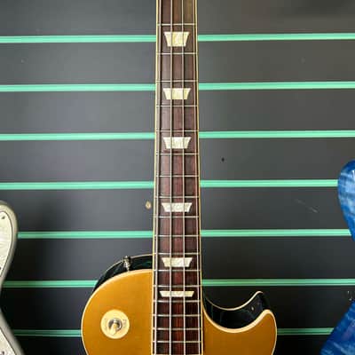 Gibson Memphis ES-Les Paul Gold Top 2015 Hollow Body Electric Bass image 6