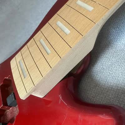 Red 5 String Tagima Basswood Body with Maple Neck image 11