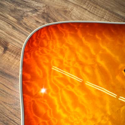 Greco GM-CST QM Amber 2026 - Quilted maple amber sunburst image 6