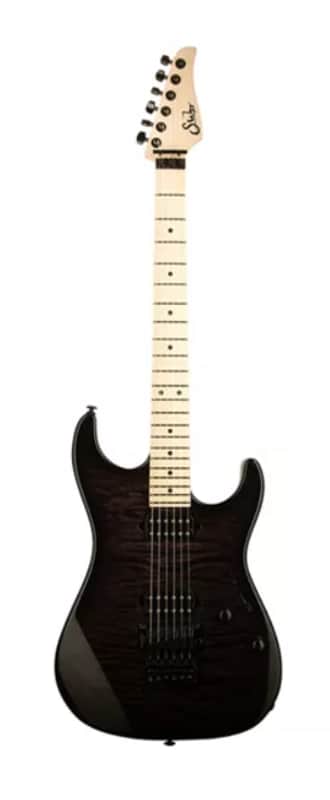 Suhr Standard Limited Edition Electric Guitar Trans Black Thin Burst w/Gotoh Floyd Bridge, Hard Case image 1