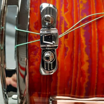 Ludwig USA Legacy Mahogany Jazz Fest 5X14 - Mod Orange image 8
