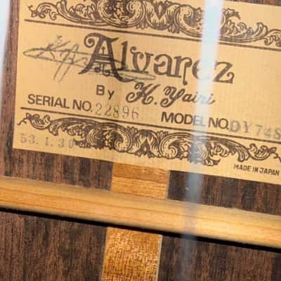 Alvarez  Yairi DY74S - Sunburst with OHSC image 12