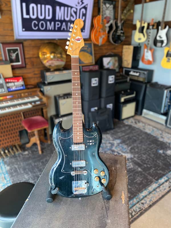 Teisco Del Rey SG 1960s Black image 1