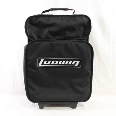 90's-Mid 2000's Ludwig LM404 "Black Galaxy" Acrolite Snare Drum w/ Case, Stand, Sticks, & Practice Pad image 18