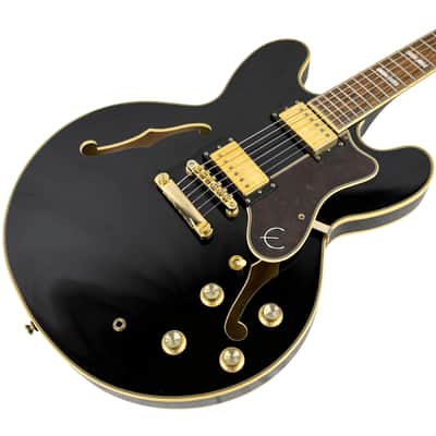 Epiphone Sheraton II Pro Ebony Semi-Hollow Electric Guitar 2019 (Used) image 5