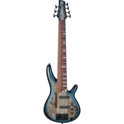 Ibanez Bass Workshop SRAS7-CBS 2nd Generation Ashula Cosmic Blue Starburst - 6-String Electric Bass image 1