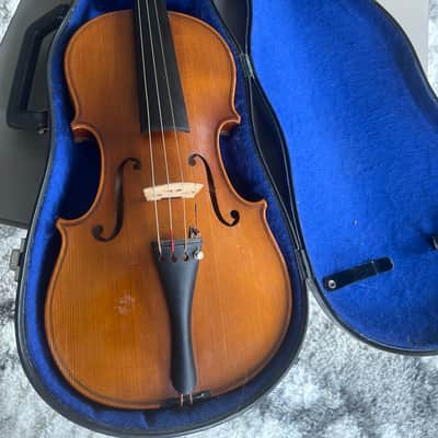 Unbranded 3/4 Antonio Stradivarius faciebat Cremona 1713 West Germany + Case 1950s-1960s image 3
