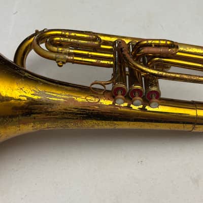 King 1124 Ultimate Marching Baritone Bb Brass Horn w/ Original Case & Accessories – Plays Great image 8