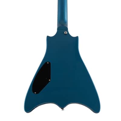 Backlund Super Vee Electric Guitar-Blue-Creme image 2