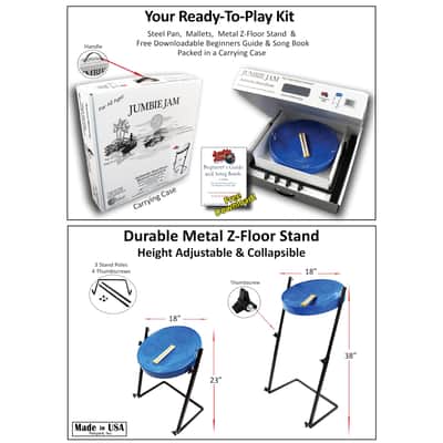 Panyard Jumbie Jam Steel Drum (W1159) Blue image 3