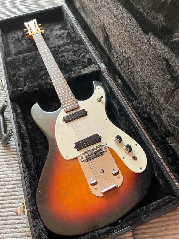 Mosrite Ventures II Slab Body B125 owned by GG Allin and The Jabbers 1965 - sunburst image 1