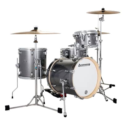 Ludwig Breakbeats by Questlove 4-Piece Shell Pack w/16" Kick - Frosted Sparkle image 1