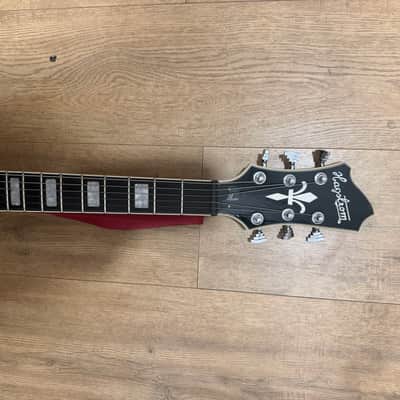 Hagstrom Alvar Bigsby B3 Wild Cherry Transparent image 3