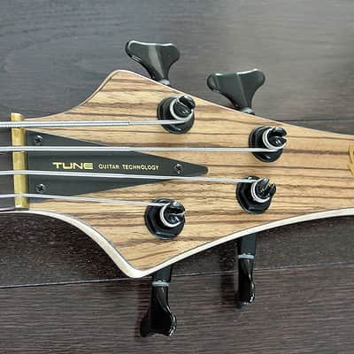TUNE HatsunTWB43 ZW - 4 String Active Bass with Zebra Wood Top. Sale Priced!! image 5