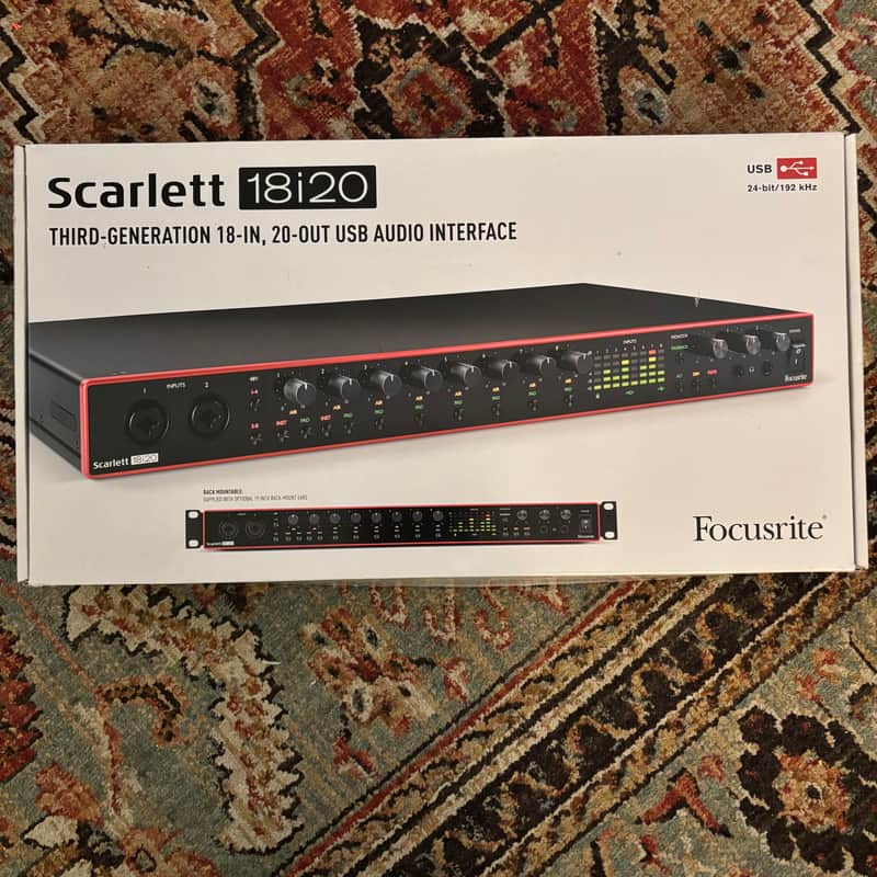 Focusrite Scarlett 18i20 3rd Gen USB Audio Interface 2019 - Present - Black image 1