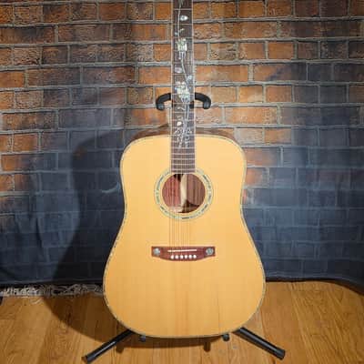 Antonio Tsai Dreadnought Acoustic Natural STUNNING Rose & Hummingbird Inlays image 1
