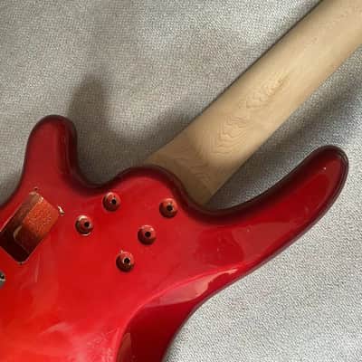 Red 5 String Tagima Basswood Body with Maple Neck image 3