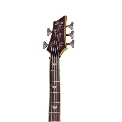 Schecter Omen Extreme-5 5-String Electric Bass - Black Cherry image 2