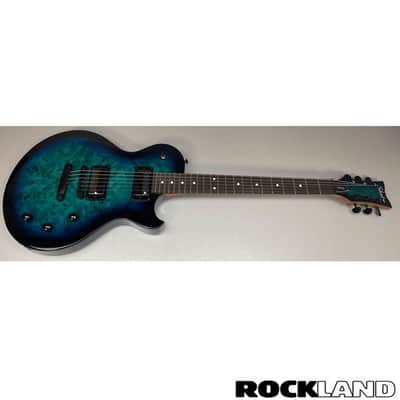 Schecter Solo II Standard Ocean Blue Burst Burl image 1