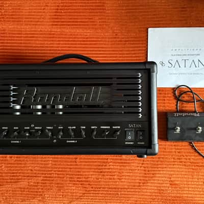Randall Satan 50 Ola Englund Signature 2-Channel 50-Watt Tube Guitar Amp Head 2010s - Black image 1