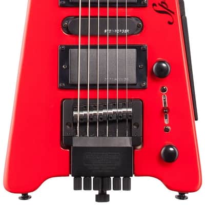 Steinberger Spirit GT Pro Deluxe Electric Guitar (with Bag), Hot Rod Red image 3
