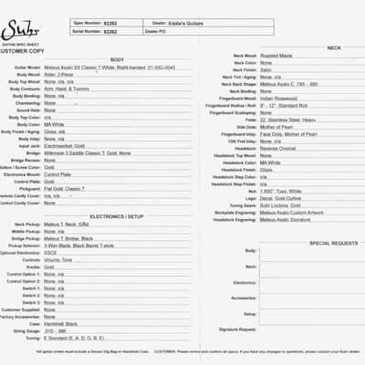 Suhr Mateus Asato Signature Classic T - MA White #82262 image 16